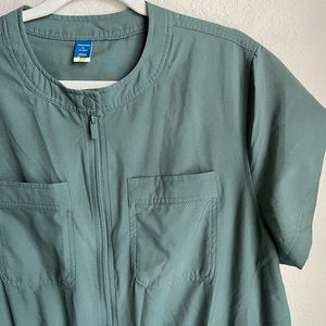 Old Navy StretchTech Collarless Green Jumpsuit XL